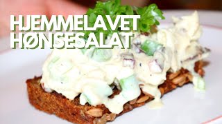 Cremet hønsesalat  kyllingesalat m asparges bladselleri amp sprød bacon  Opskrift  195 [upl. by Balas772]