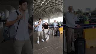 ashishchanchlani spotted with sis muskanchanchlani on the airport today [upl. by Mcclenaghan]