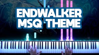 FFXIV Endwalker  MSQ Theme Answers Piano Synthesia 🎹 [upl. by Eleynad493]