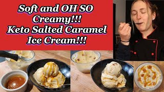 The BEST Keto Salted Caramel Ice Cream [upl. by Eniad833]