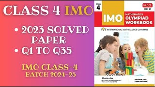 IMO CLASS 4 2023 SOLVED PAPER [upl. by Ynelram994]