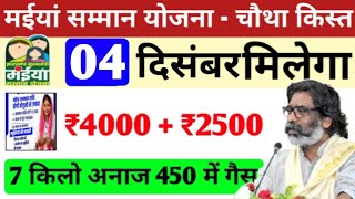 27 नवंबर मिलेगा 4000  2500  मैया योजना का पैसा  maiya yojana ka chotha kist  maiya yojana jhar [upl. by Aibsel]