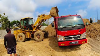 Heavy Equipment Wheel Loader Loading Truck  Sotiriadis Mining works [upl. by Mccurdy]