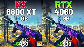 RX 6800 XT vs RTX 4060  Test in 12 Games in 2024 [upl. by Rodgiva16]