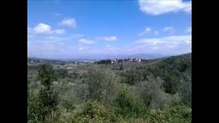 Uphill bike ride to Romola in Tuscany Italy [upl. by Lyda898]