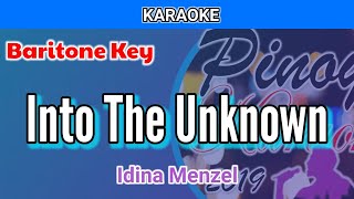 Into The Unknown by Idina Menzel Karaoke  Baritone Key [upl. by Gnauq311]