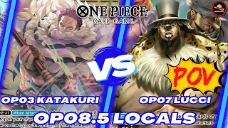 OP03 Katakuri vs OP07 Lucci  Luccis trip to the casino  POV  One Piece TCG  OP085 Gameplay [upl. by Anua]