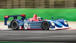 Dallara SP1 LMP900 Prototype w 11000rpm Judd V10 Engine Sound at Monza Circuit [upl. by Eselahs620]