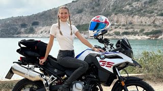 Review of BMW F750 GS in GreeceDominika Rides [upl. by Cannon768]