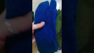 Simple handmade woollen sockssubscribe shortsvideo [upl. by Medrek]