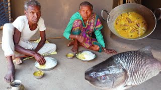 ROHU FISH curry with mustard cooking by rural mothergrandma Village cookingrural cooking life [upl. by Lavery]