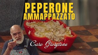 Peperone crudo ripieno di tonno capperi e alici [upl. by Initirb982]