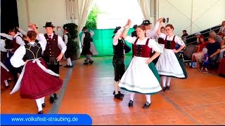 Bayerischer Trachtentanz am Gäubodenfest  Bühne historische Wiesn [upl. by Vitek]