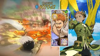 DOUBLE LR SIN TEAM LR ESCANOR AND LR KING ARE INSANE IN PVP  Seven Deadly Sins Grand Cross [upl. by Kiersten]