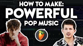 How to Make POWERFUL POP MUSIC FL Studio 21 like JVKE Charlie Puth Shawn Mendes [upl. by Suolevram389]