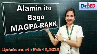 Dapat alam mo to bago magparank sa DepEd [upl. by Yenreit]