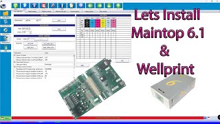 Installation of maintop 61 and wellprint and explaining what some of the settings will do [upl. by Yentrac]