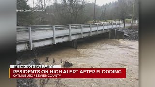 Residents on high alert after flooding in Sevier County [upl. by Acisey413]