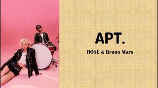 ROSÉ amp Bruno Mars  APT Lyrics  Letra [upl. by Willem235]