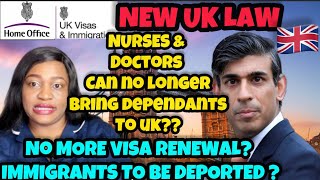 NEW UK IMMIGRATION PLAN COULD SEE MIGRANTS BEING DEPORTEDNURSES amp DOCTORS CAN’T BRING DEPENDANTS [upl. by Iona]