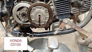 how CD100cc clutch plate gear bakse ki Kamal setting City 100cc clutch plate gear baksa HONDACD100cc [upl. by Leen]