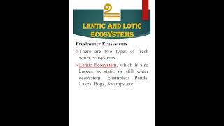 Lentic amp Lotic Ecosystems  Freshwater Ecosystem  Aquatic Ecosystem  Master Learning IAS  UPSC [upl. by Eleph]