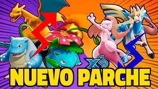 BUFFADOS CHARIZARD BLASTOISE y VENUSAUR NERFEADOS ZACIAN y MEWTWO X NUEVO PARCHE DE POKÉMON UNITE [upl. by Cocks]