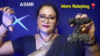 Asmr Mom Roleplay  Doing Your Hair  Cutting Clipping 💇‍♀️  Dearly ASMR [upl. by Sinaj543]