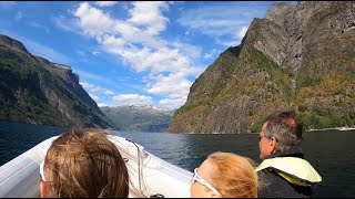 Rib Boat i Geirangerfjorden Norway 2021 [upl. by Sivet]