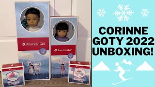 American Girl Corinne and Gwynn Tan Unboxing  GOTY 2022 Haul [upl. by Biancha692]