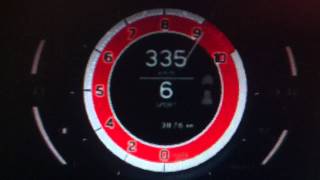 Lexus LFA 0338kph acceleration  downshifts [upl. by Sidoney]