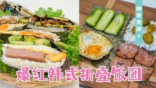 【美食教程】爆款网红「折叠饭团」简单易做早餐！六种口味示范《快乐生活》  新西兰中文媒体Channel33 [upl. by Yarod]