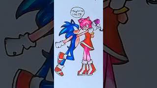 what does Sonic tries to do with AmyNew darling memesonic ボカロ 初音ミク 歌ってみたshorts [upl. by Aetnuahs]