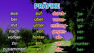 Deutsch lernen German Grammar Präfix Verben im Deutschen Tunwort Zeitwort ich fange an nehme [upl. by Eeladnerb352]