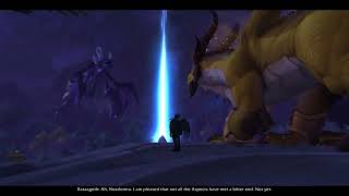 Raszageth Warns Nozdormu Cutscene in World of Warcraft Dragonflight [upl. by Aelat]