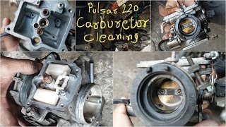 Carburetor Clean karna sikhe koi bhi bike  motorcycle carburetor cleaning  Pulsar 220 [upl. by Yenoh]