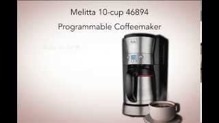 Melitta 46894 10 cup Programmable [upl. by Nahtnoj]