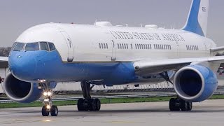 CLOSE UP quotAir Force Twoquot  Boeing C32 USAF Takeoff [upl. by Wallas996]