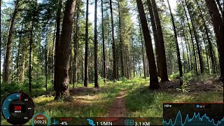 70 minute Trail Bike Virtual Cycling Workout Garmin 4K Video [upl. by Swor417]