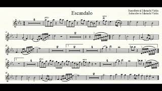 EscándaloJAVIER SOLIS PARTITURA VIOLIN [upl. by Ateloj356]