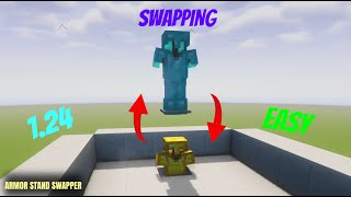 EASY Armor Stand Swapper 100 WORKING Minecraft 1204 TUTORIAL [upl. by Goldston]