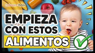 🥕👶 ESTOS SON LOS 5 ALIMENTOS con los que comenzar la AC  alimentación complementaria del bebé [upl. by Haelak]