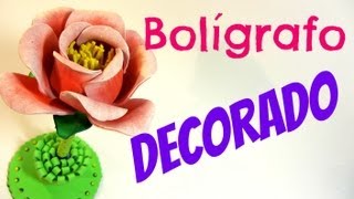 Bolígrafo decorado Regalo original Manualidades fáciles [upl. by Ynetsed]