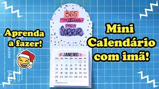 CALENDÁRIO COM IMÃ DE GELADEIRA [upl. by Edgell345]