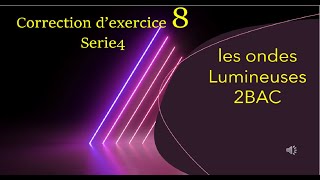 Correction d’exercice 8 série 4 [upl. by Jody891]