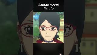 Sarada meet n naruto anime boruto [upl. by Savell]