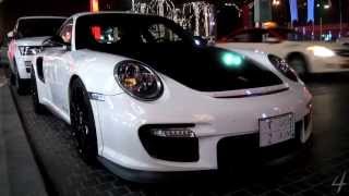 White Porsche 911 GT2 RS  458 Italia amp California at Dubai Mall [upl. by Sinegra]