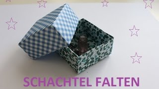 Easy DIY  PAPIERSCHACHTEL falten  Für kleine Geschenke [upl. by Edd387]