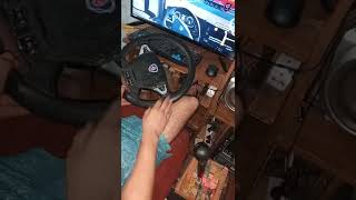 Simulador casero Volante Scania 900° con pedalera H shifter y guiño Ets2 [upl. by Booze]