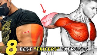 Best Triceps Exercises For Huge ARMS  Triceps Workout [upl. by Eeltrebor]